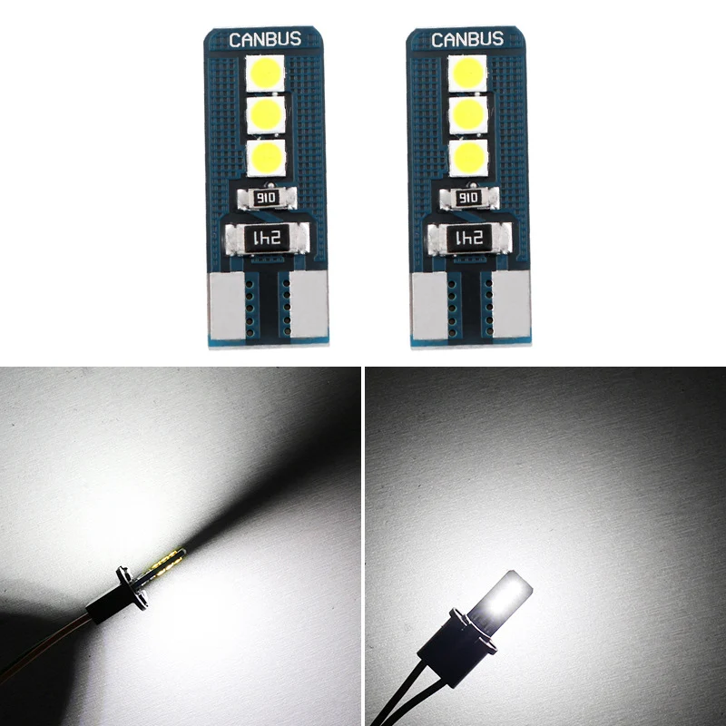 

10-100pcs Car Led T10 3030 6SMD W5W Car Replacement Lights Bulb Lamp Door Lights 194 168 Led Car Interior Reading Light white