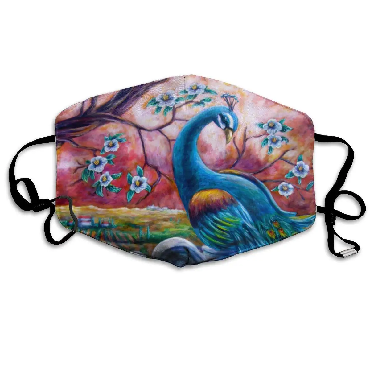 

Павлина нетронутые стираемые многоразового использования маски, из материала на основе хлопка в пыли половина уход за кожей лица маска для ...