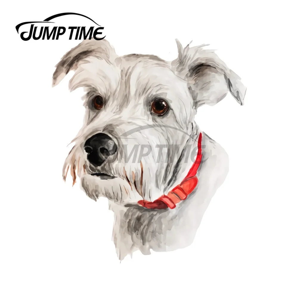 

Автомобильная виниловая наклейка JumpTime для шнауцера, 13x10,6 см