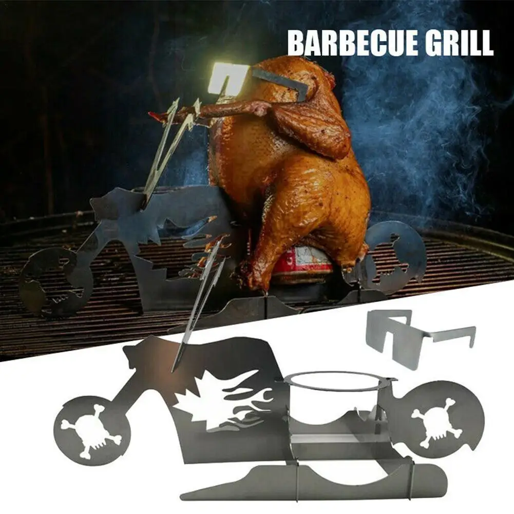 

Roast Chicken Rack BBQ Stand Beer Motorcycle Glasses Tools Barbecue Grilling Baking Cooking Non-Stick Roaster Accessories Tools