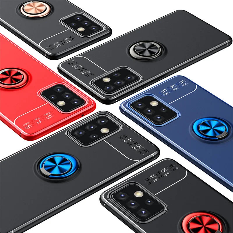 For Samsung A52 Case For Samsung A52 Cover Shockproof TPU Soft Ring Magnetic Holder For Cover Samsung Galaxy A52S A72 A52 Fundas