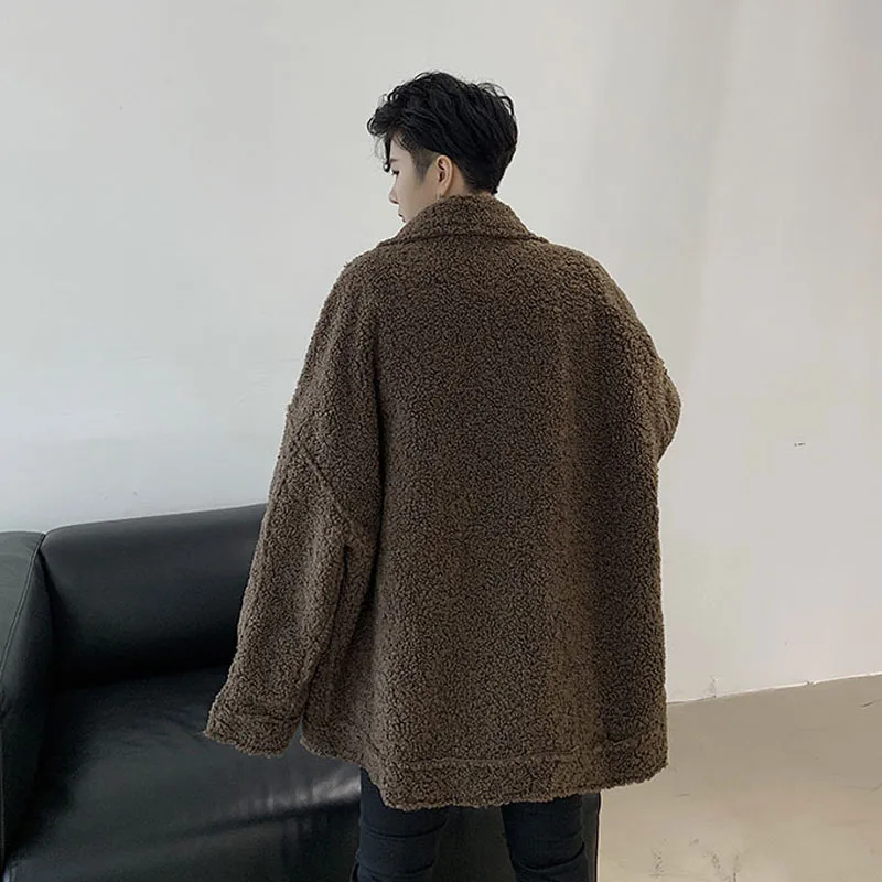 Мужское свободное повседневное пальто на осень и зиму винтажная модная Толстая