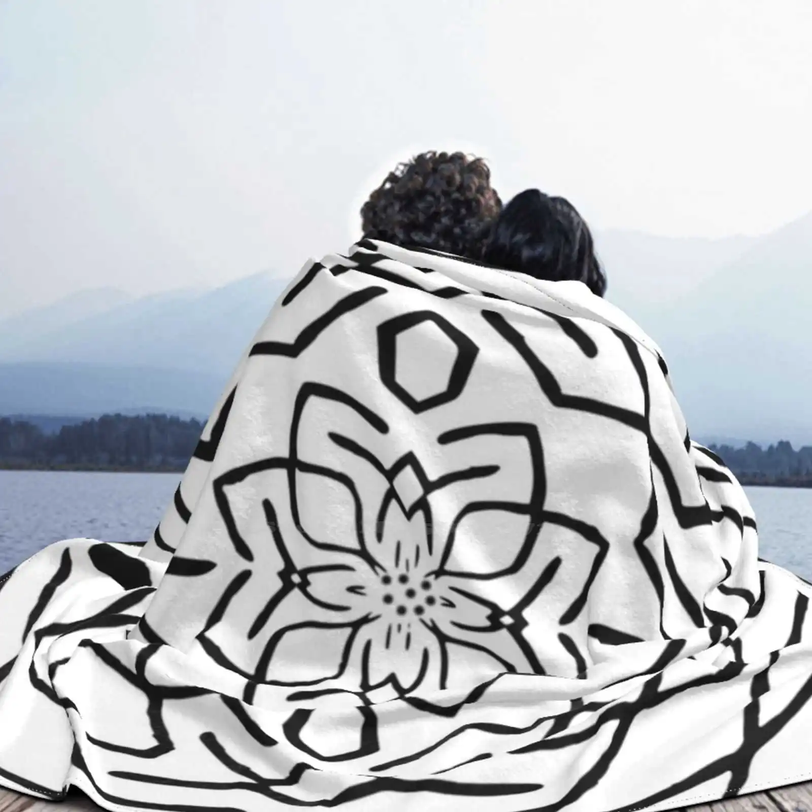Pro Level - Colour It All! Fun With Sharpies Design ( 6 ) Air Conditioning Blanket Travel Portable Heavily Geometric | Дом и сад