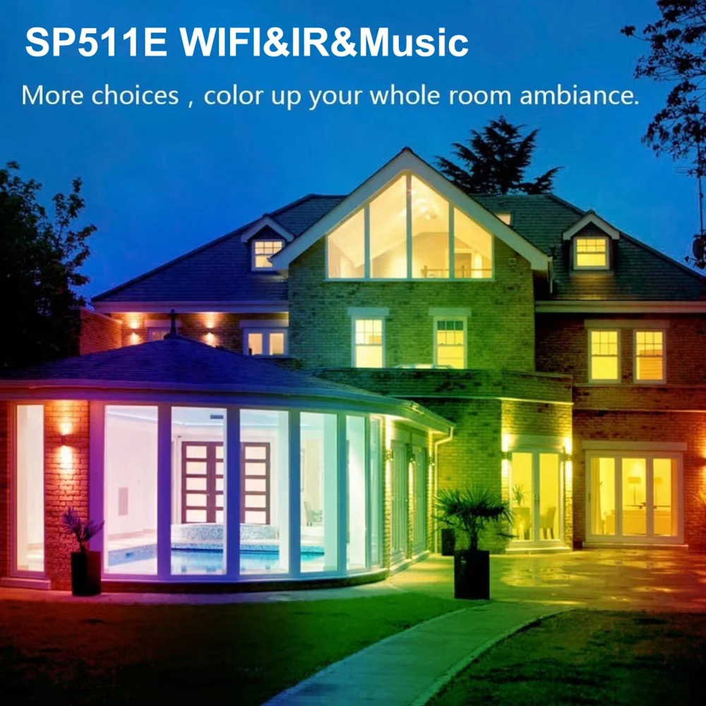 Программатор музыкальный светодиодный SP511E с Wi-Fi для WS2812b WS2811 адресная Пиксельная