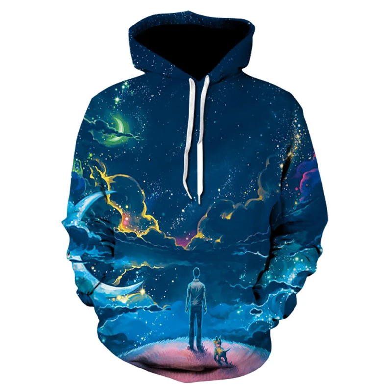 

Anime Men's Hoodie Long Sleeve Anime Manga 3D Printing Hoodie Pullover Top Long Sleeve Fashion Hoodie Men's Spring and Autumn Ne