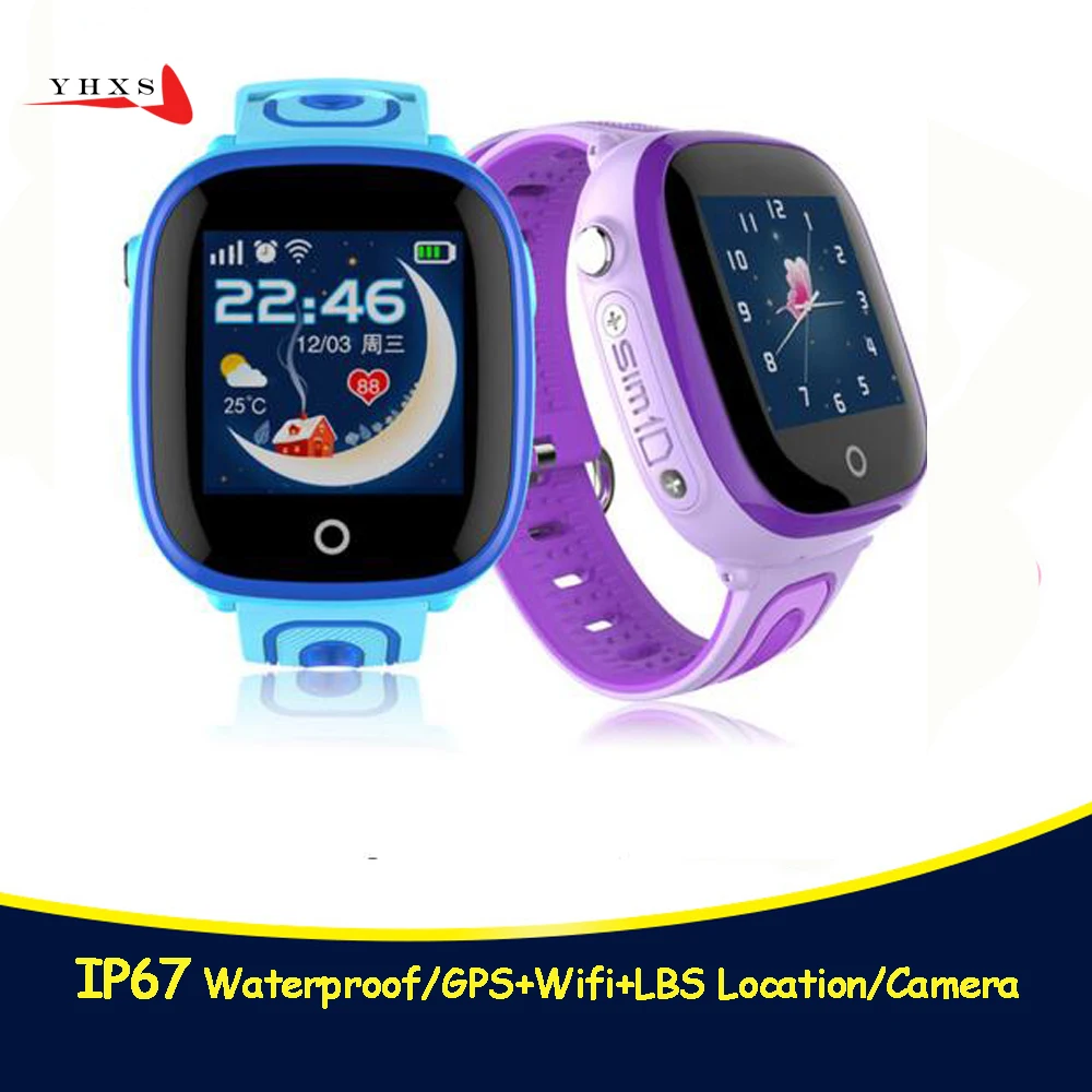 IP67 Водонепроницаемый умный безопасный GPS LBS сенсорный экран SOS монитор вызова