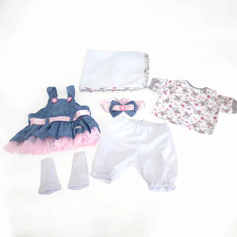 KAYDORA 20-22 дюймов милая кукла реборн принцесса одежда подходит для 50-57 см Bebe Reborn Малыш красочные наряды Аксессуары Юбка