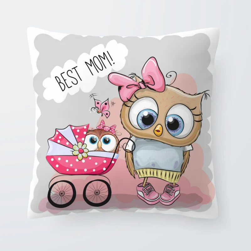 Мягкая аниме сова наволочка бабочка с днем рождения Лучшая Мама диван гостиная