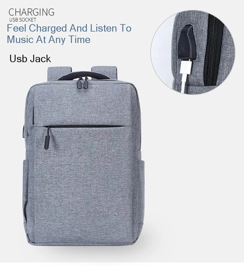 Сумка для ноутбука SeenDa USB для Macbook Air Pro 13 14 15 15,6 17, женские и мужские рюкзаки, школьная сумка для ПК, сумки для ноутбука