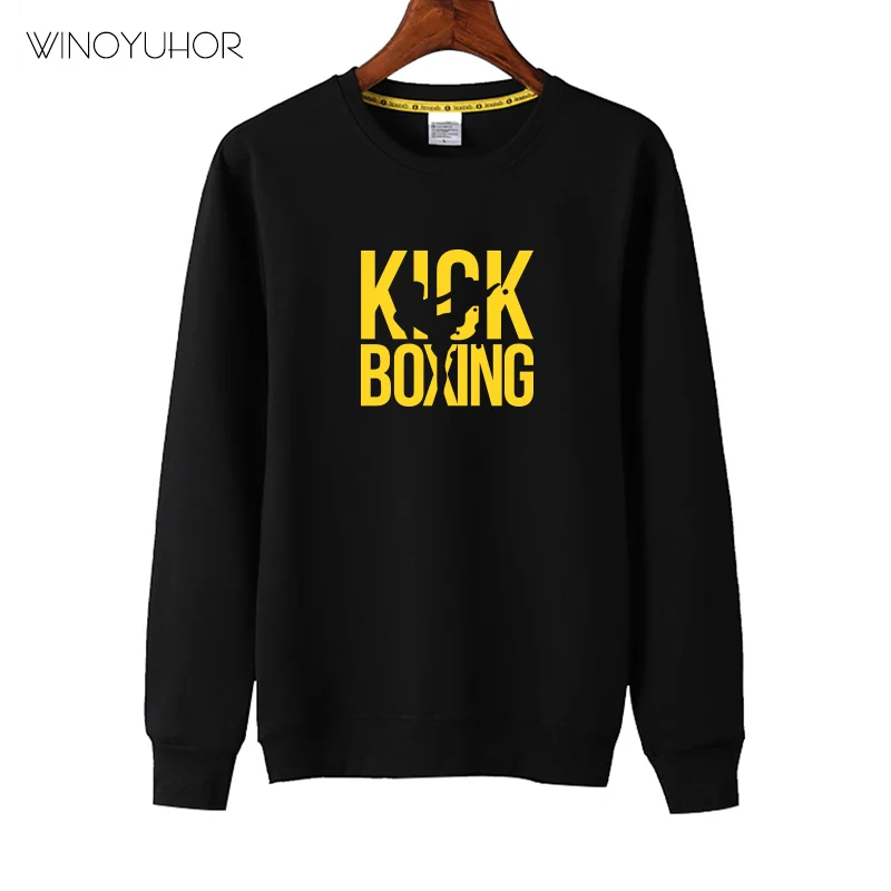 Забавный свитшот с принтом в стиле кикбоксинга Детские Топы длинным рукавом для