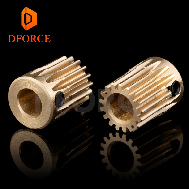 DFORCE латунный ддб экструдер затвор Шестерня 5 мм/0 м 17 т для ддбэкструдера мотор