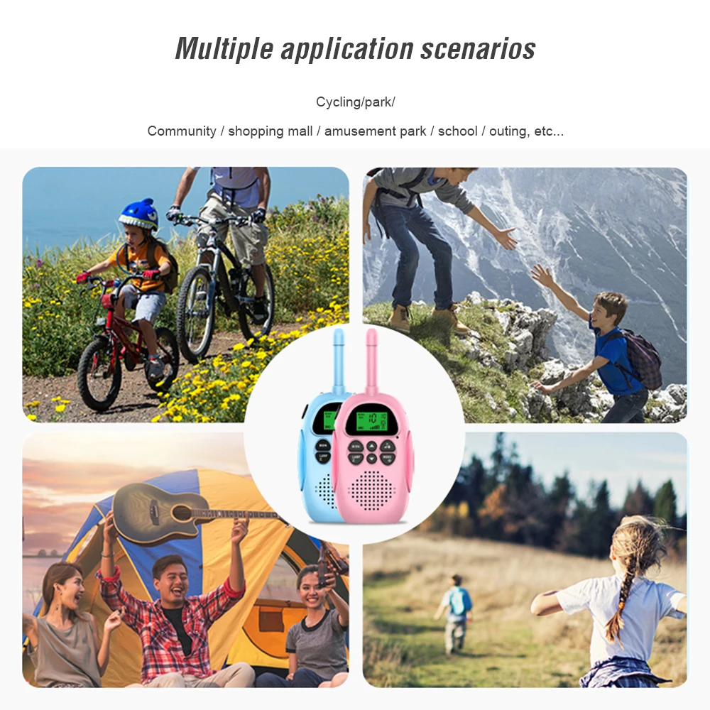 

2pcs Baofeng Mini Walkie-Talkie Kids Toy Children Outdoor Games 5KM Range UHF Two Way Radio Child Birthday Gifts Christmas Gifts