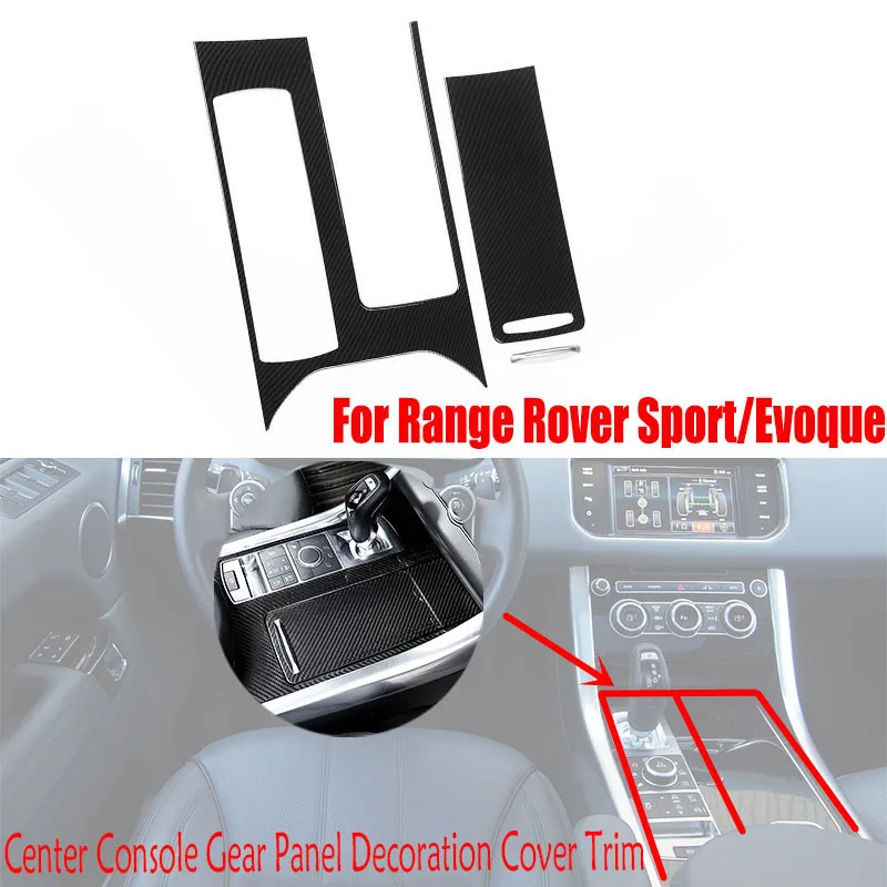 

LHD для Range Rover Sport Evoque 2014-2017 OEM сухая углеродная волоконная Центральная панель управления декоративная крышка