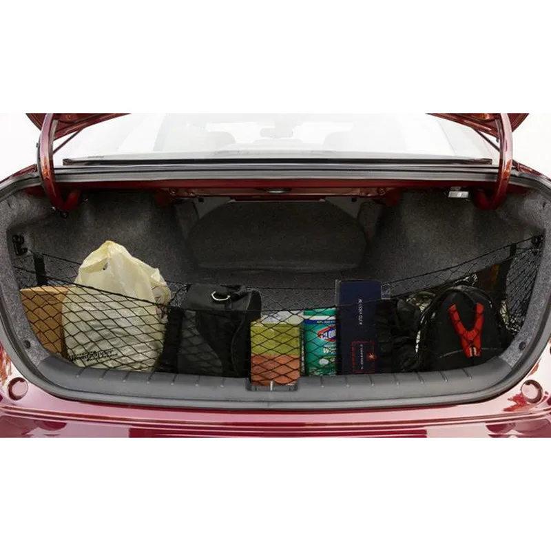 Car Organizer Rear Truck Storage Bag Luggage Nets Hook Dumpster Net For Ford F150 F650 Atlas Supper Duty Ranger Accessories images - 6