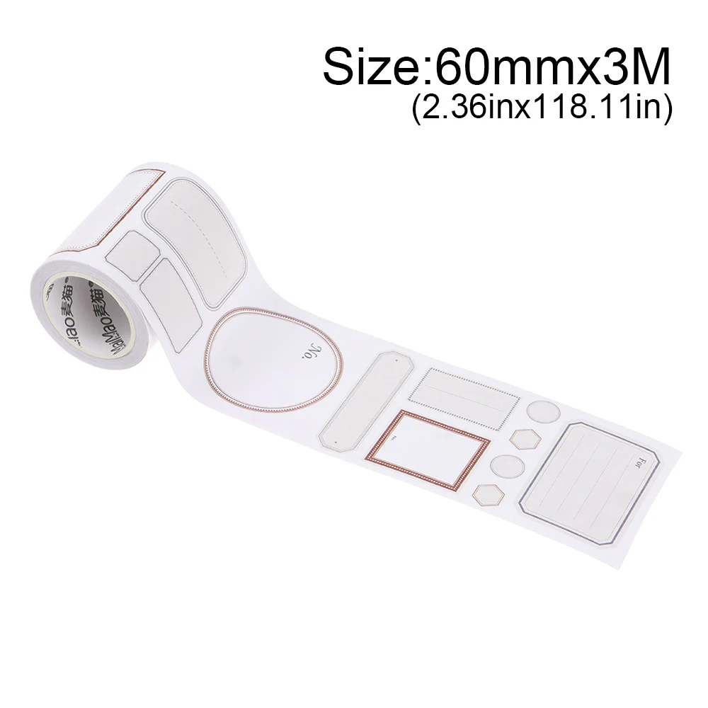 

Retro Label Strips Memo Stickers And Paper Tape Packaging Literary Characters Hand Account Material Decoration Stickers DIY Tape