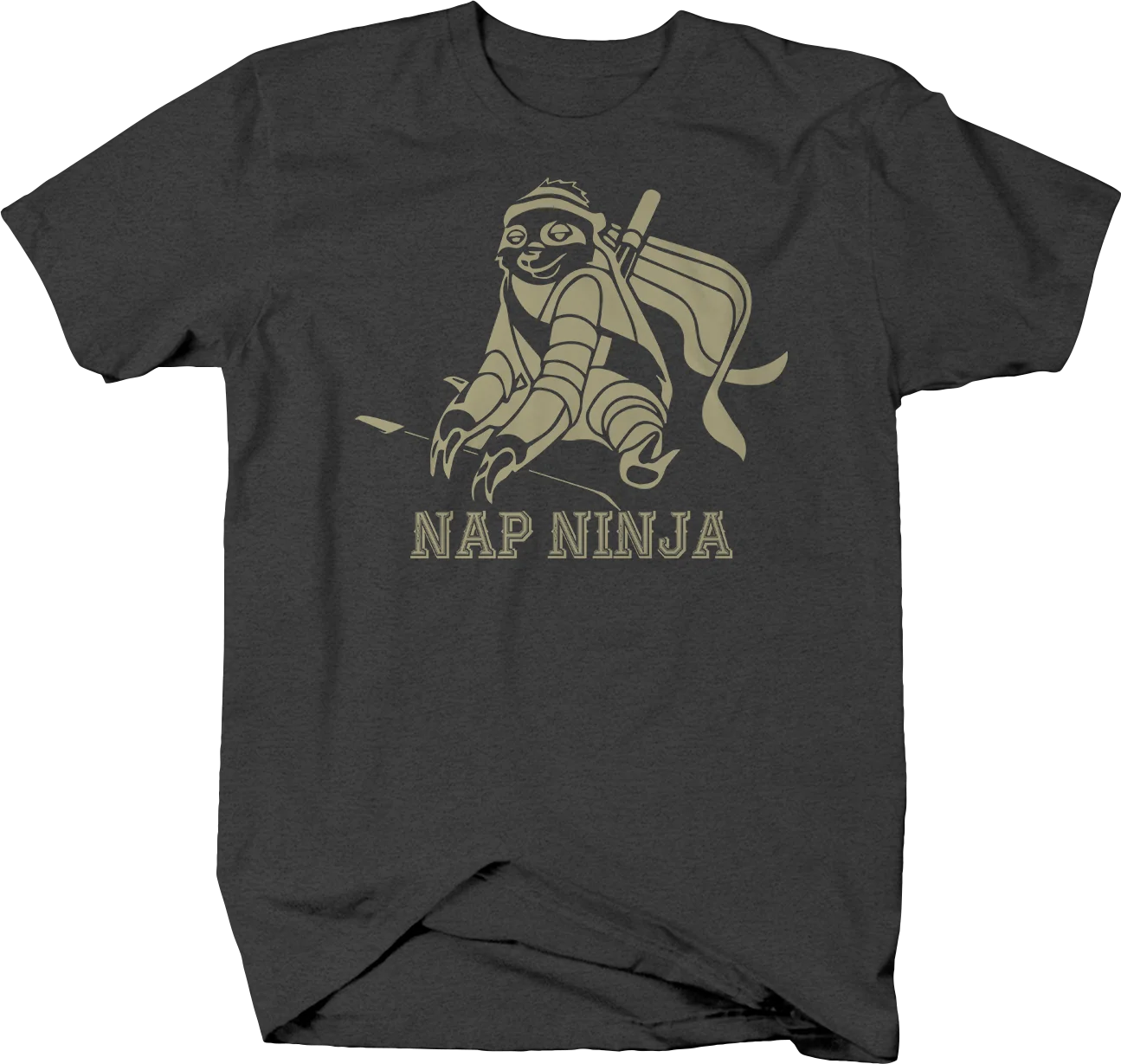 

Nap Ninja Tree Sloth Funny T-Shirt Mens