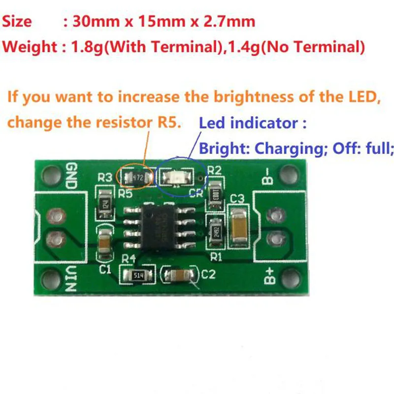1S 2S 3S CELL 1A NiMH Rechargeable Battery Charger Module Charging voltage 1.5V 3V 4.5V Input 3.7V-6V FOR toys car Solar |