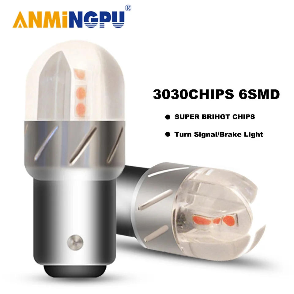 

ANMINGPU 2x1157 Led P21/5W BAY15D 3030SMD P21W Led PY21W BA15S BAU15S 1156 светодиодная лампа сигнальная лампа фонарь заднего хода указателя поворота светильник в