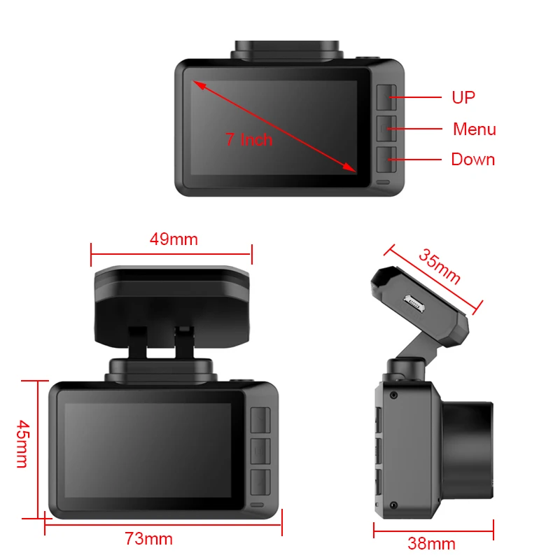 Anfilite HD 4K Автомобильный видеорегистратор с Wi Fi датчиком Sony 2160P ночная версия