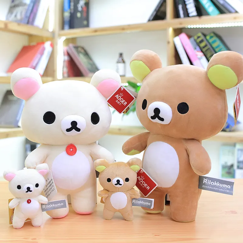 Kawaii Rilakkuma плюшевая кукла парная подвеска мультфильм милый Тедди коричневый