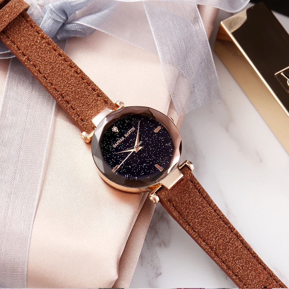 Ayhaus женские кварцевые часы с разноцветным ремешком PC21 Звездные Eral льные наручные