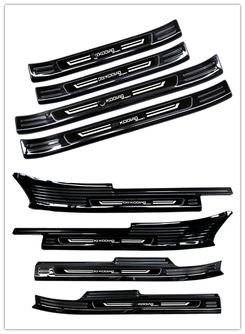 

Высококачественная пороговая панель из нержавеющей стали для Skoda Kodiaq GT 2019, приветственная педаль, устойчивая к царапинам, Стайлинг автомоби...