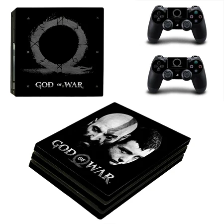YSP4P-2136 Наклейки God Of War для PS4 Pro Playstation 4 Pro консоль+ 2 контроллера геймпад виниловые наклейки игровые аксессуары - Цвет: YSP4P-2136