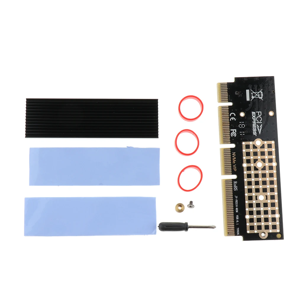 M.2 NVMe SSD NGFF на PCIE 3 0 X16 X4 адаптер карта M разъем для ключа полная скорость + черный