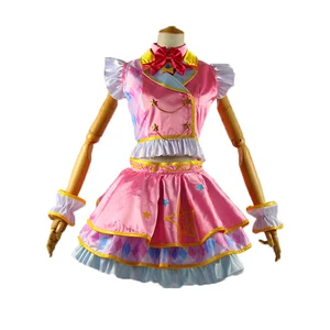 Аниме Aikatsu звезды Hoshimiya Ichigo Nijino Yume Косплей Костюм на заказ любой размер 11