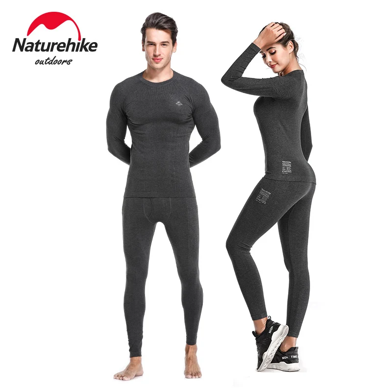 Naturehike зимние комплекты термобелья для мужчин и женщин сохраняющие тепло