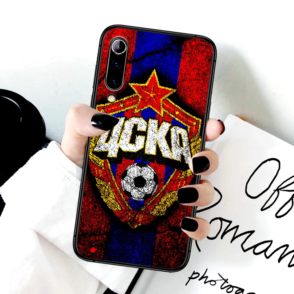 

CSKA Moscow Club Phone Case For Xiaomi Mi Note 10 A3 9 MAX 3 A2 8 9 Lite Pro Ultra black Back Soft Bumper Trend Shell Fashion