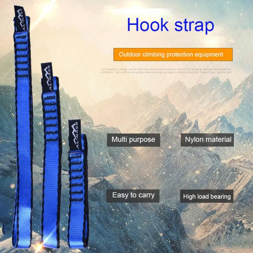 

22KN Outdoor Rock Climbing Hiking Nylon Bearing Strap Sling Reinforced Rope Belt