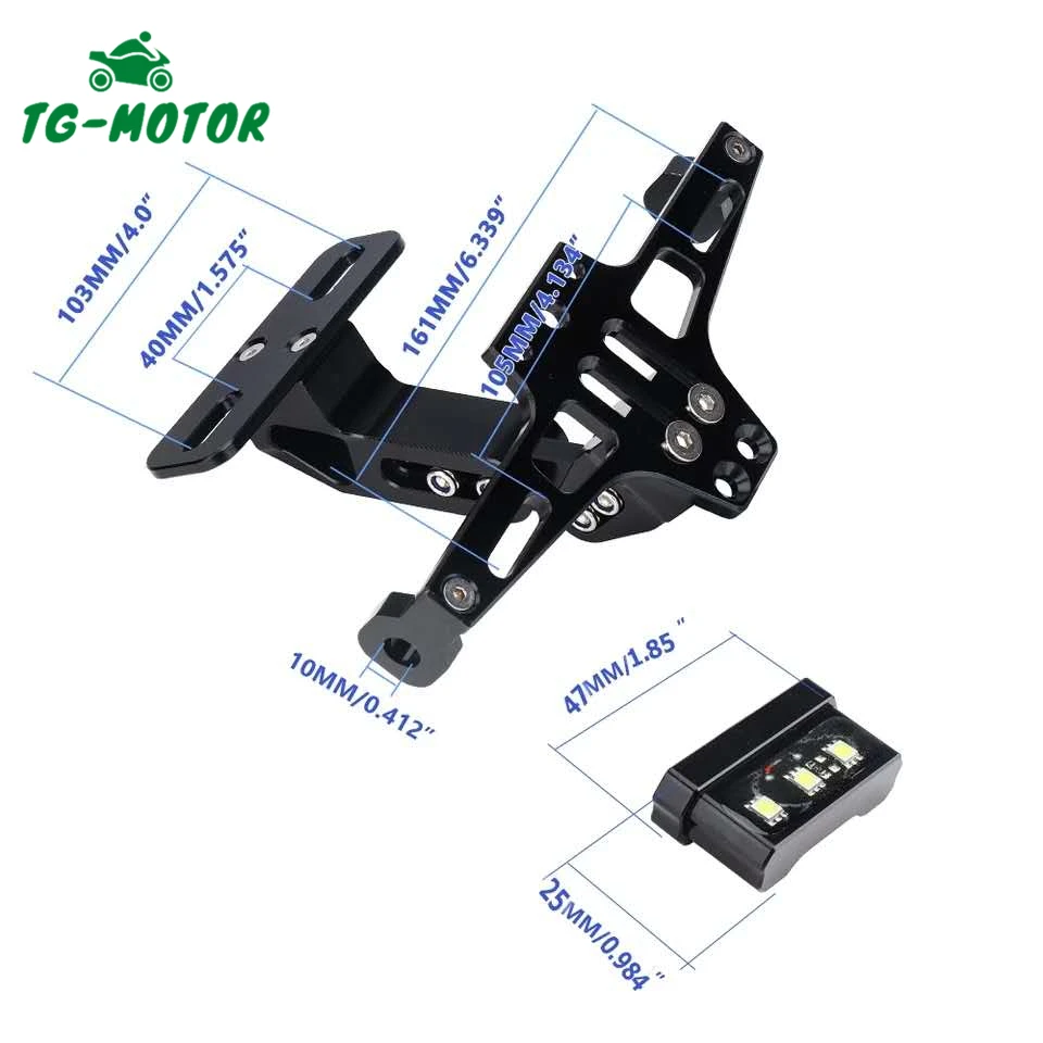 TG-двигатель для Honda CB 599 600 CB599 CB600F HORNET 1998-2006 2005 CNC кронштейн номерного знака
