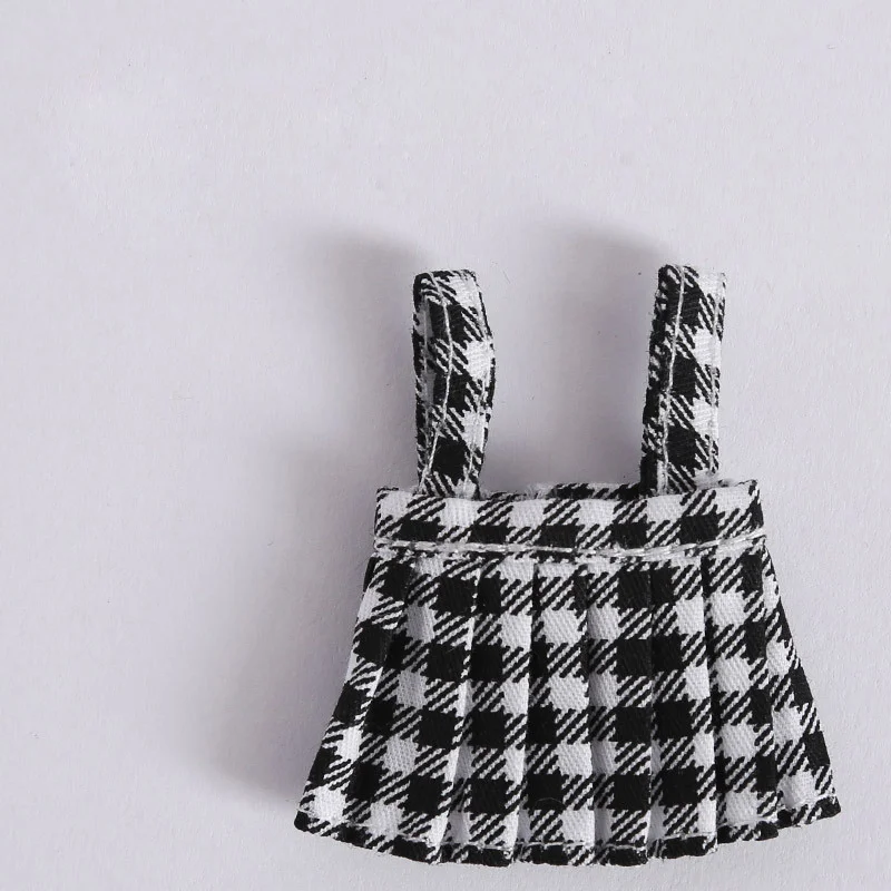 Кукла OB11 с ремешком и юбкой в складку Униформа полуюбкой 1/12 шарнирное платье для