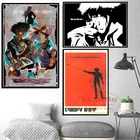 Cowboy Bebop классический японский аниме комикс постер и печать настенное искусство холст живопись картины украшение комнаты в эстетике Куадрос