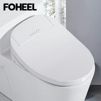 foheel electric bidet cover smart bidet heated toilet seat lcd display auto open sensor bathroom seat wc toilet seat automatic