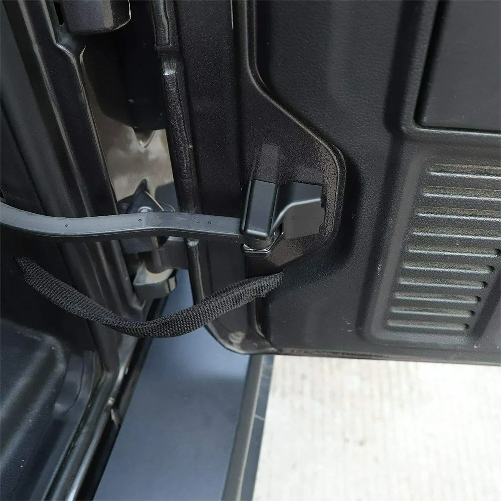 

5pcs Car Tools Door Stopper Protector Waterproof Good Black For Jeep Wrangler JL JT 2018+ Matte Black Door Stopper Protector