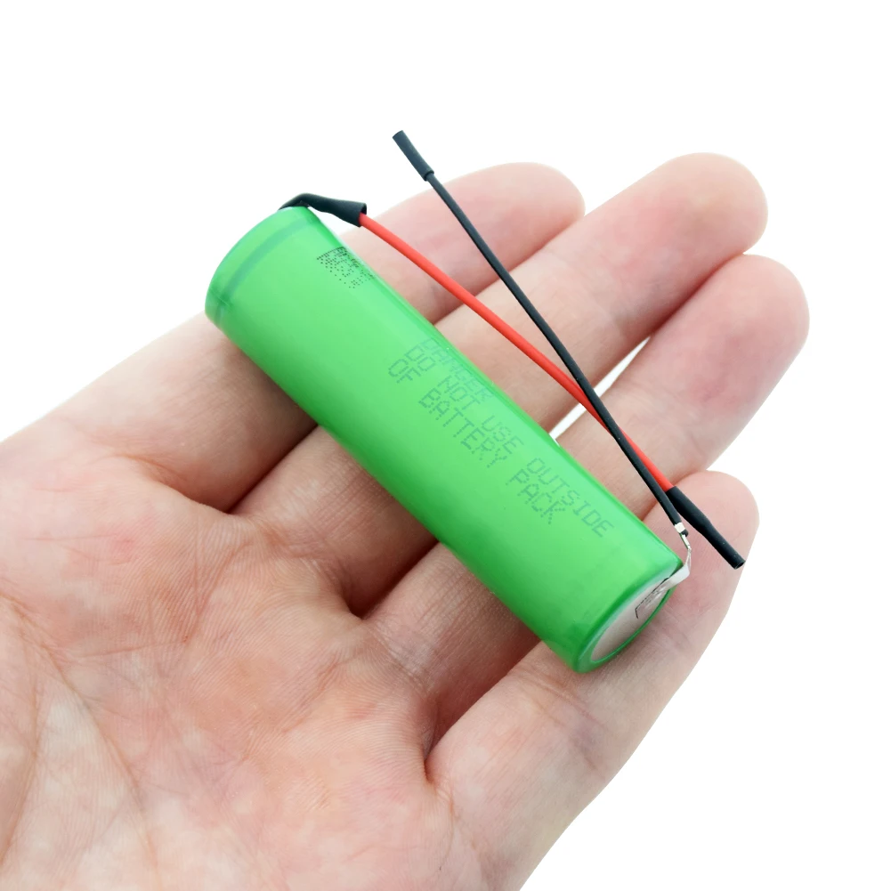 Hot 3.6V VTC4 18650 Li ion Battery 2100mAh High drain 30A US18650VTC4 Rechargeable battery For Flashlight + DIY Silica gel Cable |