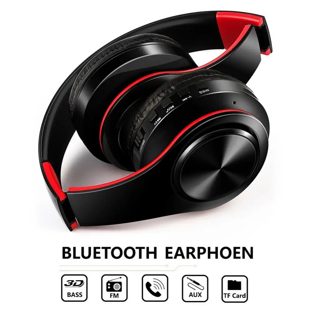 

New Noise Cancelling Headphone Handsfree Bluetooth Wireless HiFi Bass Headsets With Mic