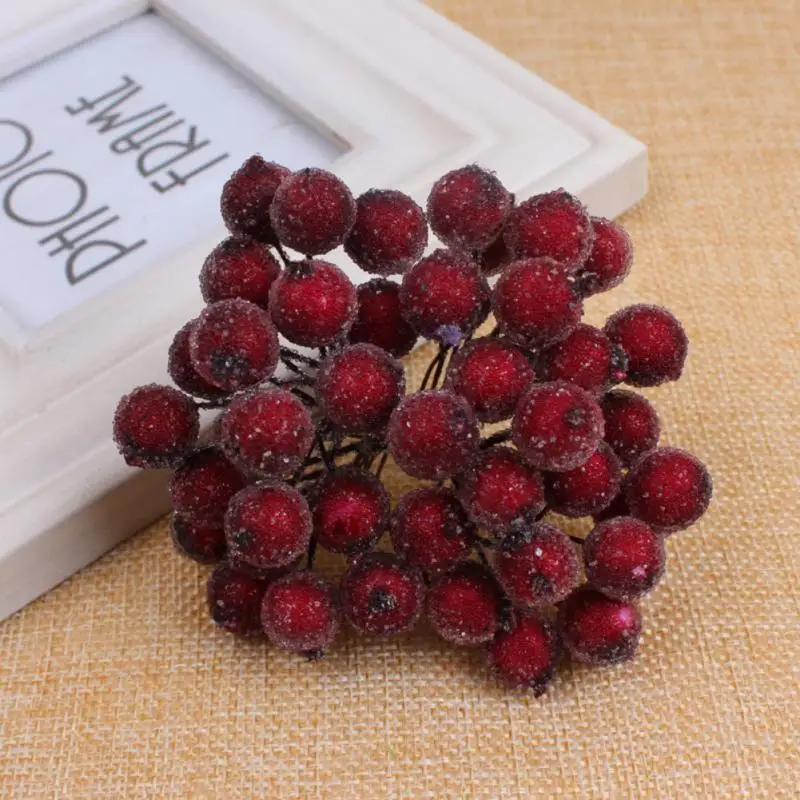 Искусственные ягодные цветы 40 шт. декорация на Рождество свадьбу день рождения