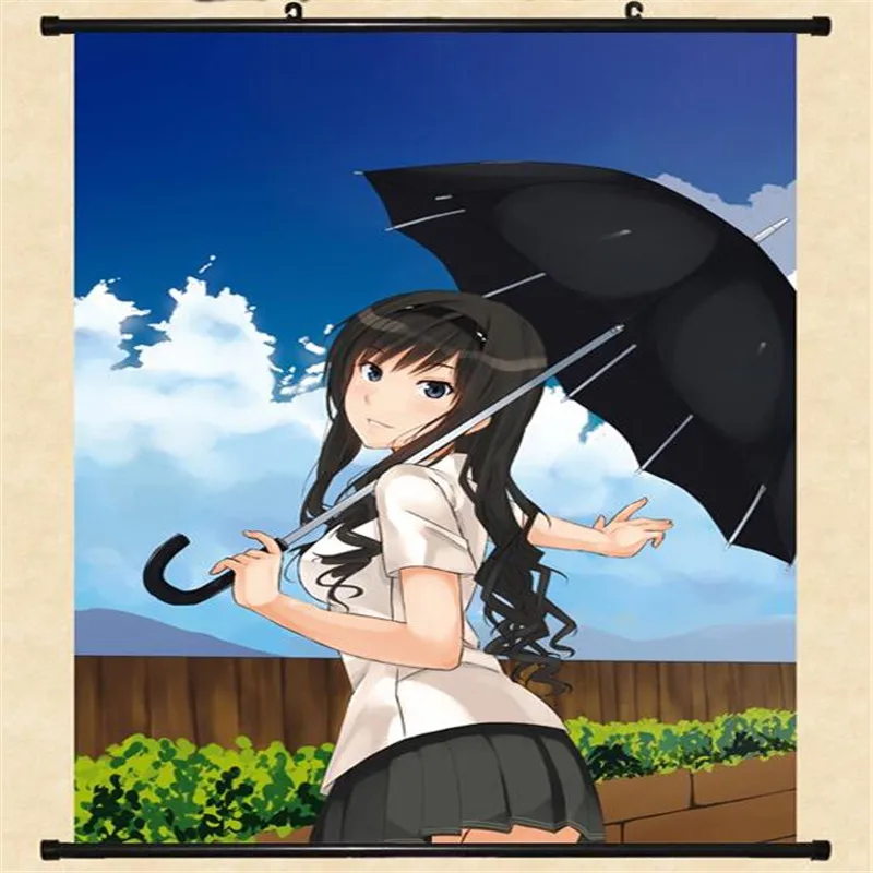 

Coscase Japanese Anime Amagami Morishima Haruka & Tanamachi Kaoru & Nanasaki Ai Home Decor Wall Scroll Poster Decorative Picture