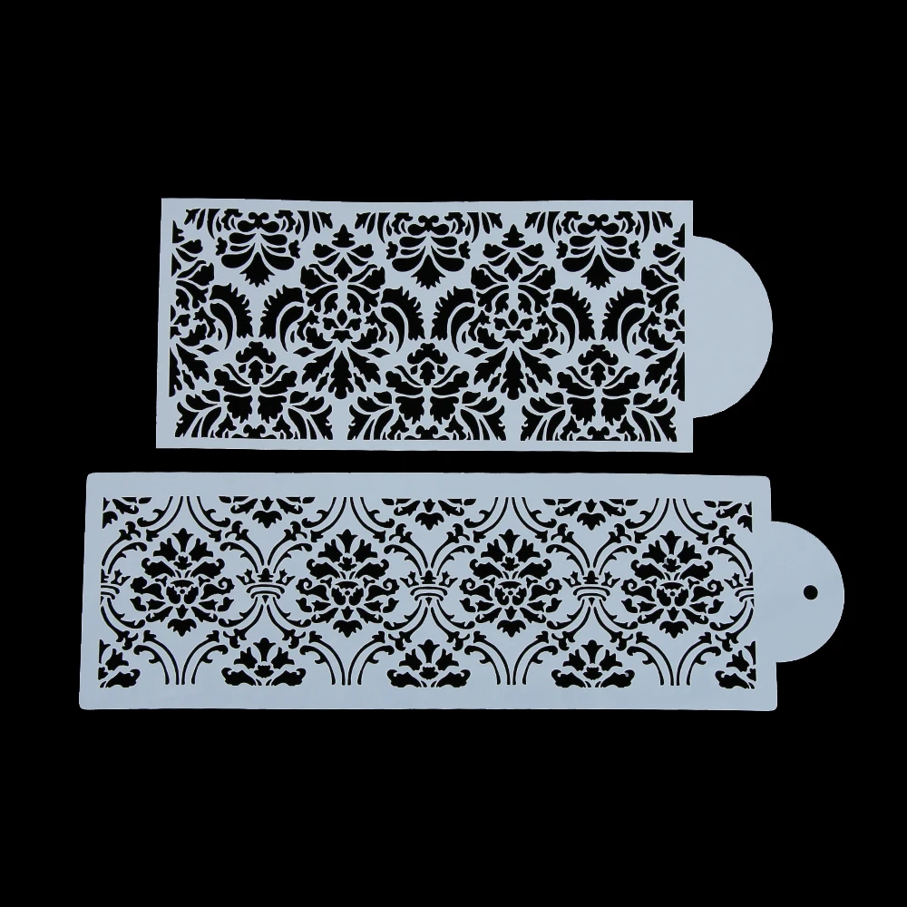 1PC New Damask Lace Border Cake Side Cupcake Stencil Sugarcraft Decoration Baking Tool | Дом и сад