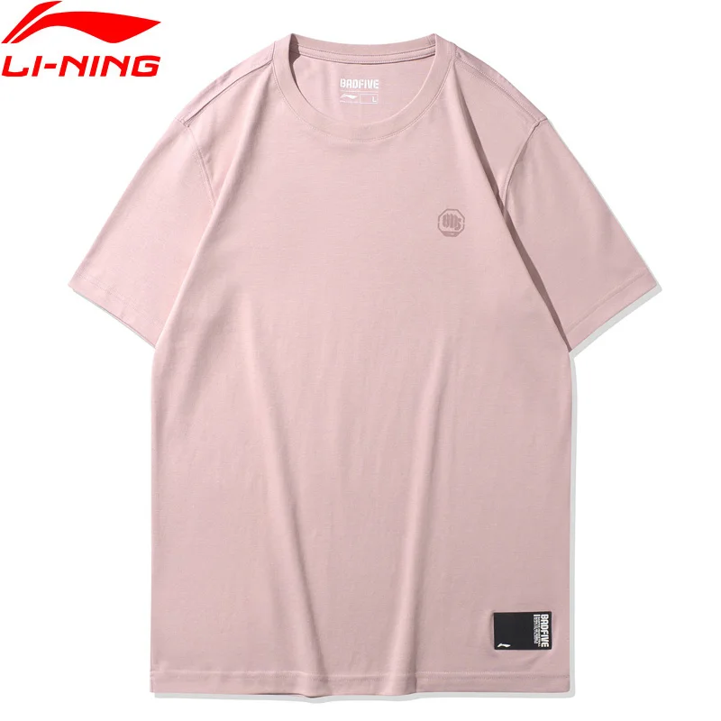 Мужская баскетбольная футболка Li-Ning BAD FIVE Классический крой 100% хлопок дышащая
