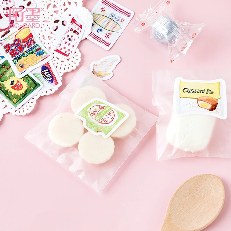 

46PCS/box New Good Food Paper Lable Sealing Stickers Crafts Scrapbooking Decorative Lifelog DIY Stationery Sticker