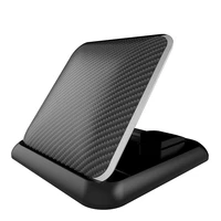 black universal car phone carbon fiber dashboard holder auto gps navigation anti slip silicone suction pad smartphone support