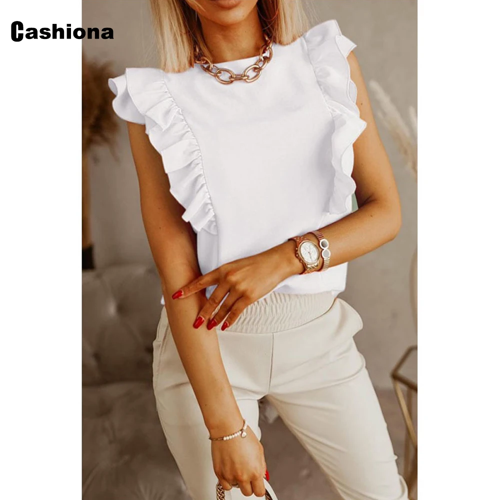 

Plus Size 3xl Womens Elegant Ruffled Sleeve Blouses Shirt Female Clothes 2021 Summer Basic Tops Backless Lace-up Tunic Blusas