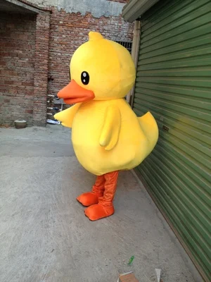Yellow Duck Mascot Costume Cartoon Apparel Cosplay Custom Adult Dress Amusement Park Outfit | Тематическая одежда и