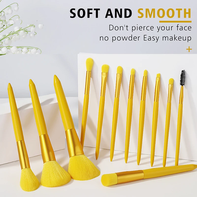 12pcs/set Makeup Brush Set Professional  makeup brushes for cosmetic foundation powder blush eyeshadow kabuki blending makeup