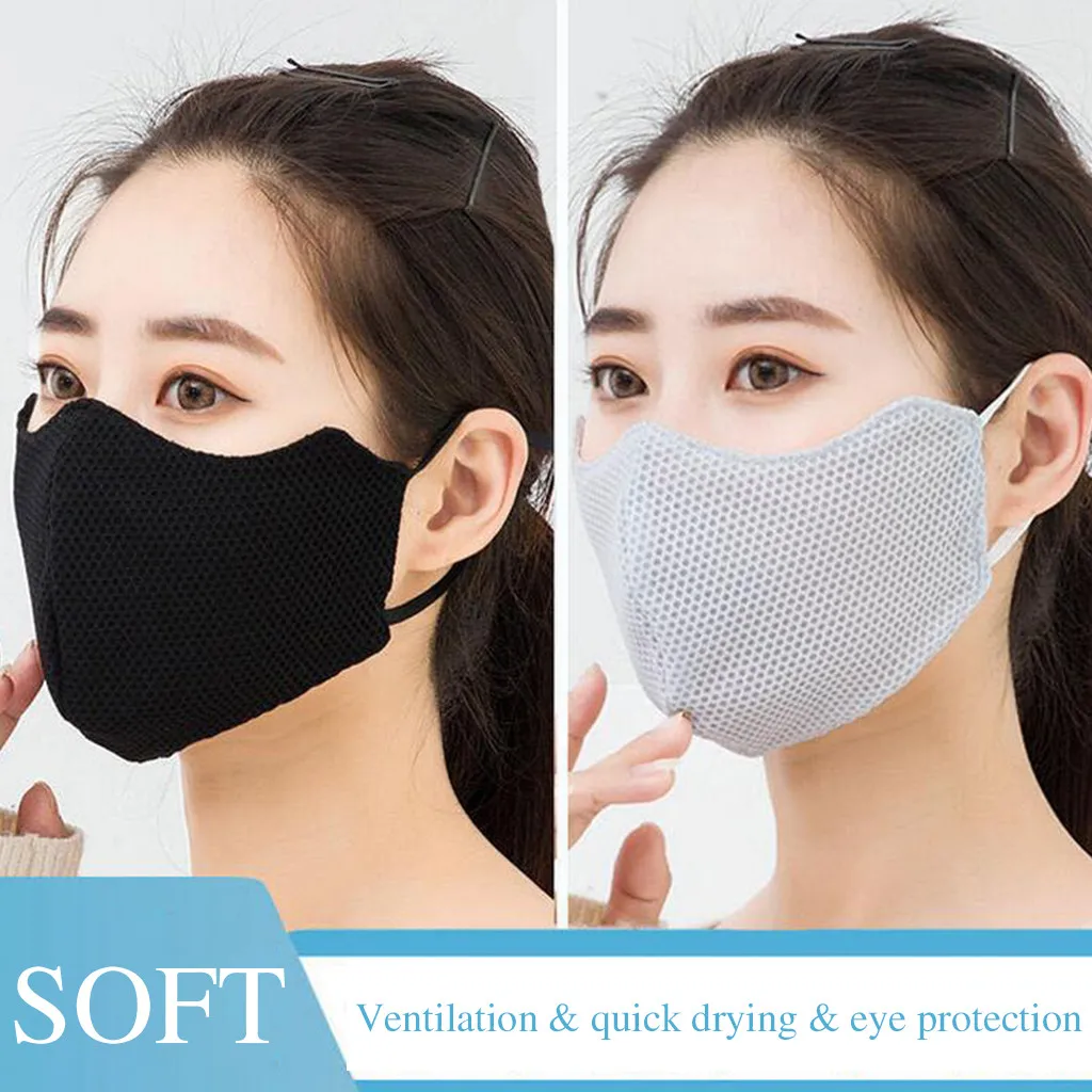 Женская трёхмерная дышащая маска тонкая промытая для глаз с сеткой моющаяся