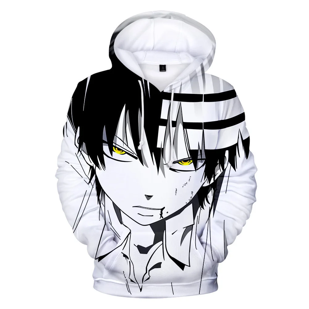 

2021 New Arrival Soul Eater Hoodie Sweatshirts Men Women 3D Print Pullover Fashion Harajuku Tracksui Clothes